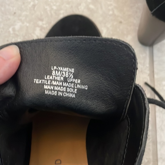 Lucky Brand Black Suede Wedge Booties - Picture 6 of 7